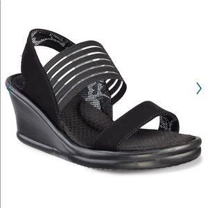NEW Women’s Skechers Sling Black Sandals Size 8